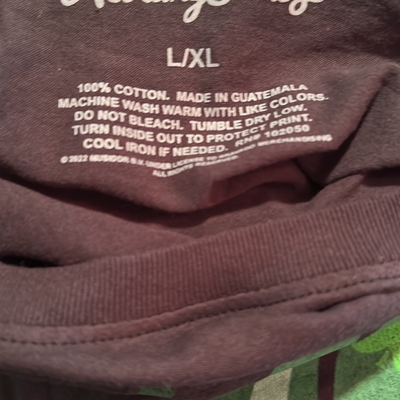 Target Rolling Stones black oversized shirt tunic shamrocks St Pattys Day L/XL - Picture 6 of 6